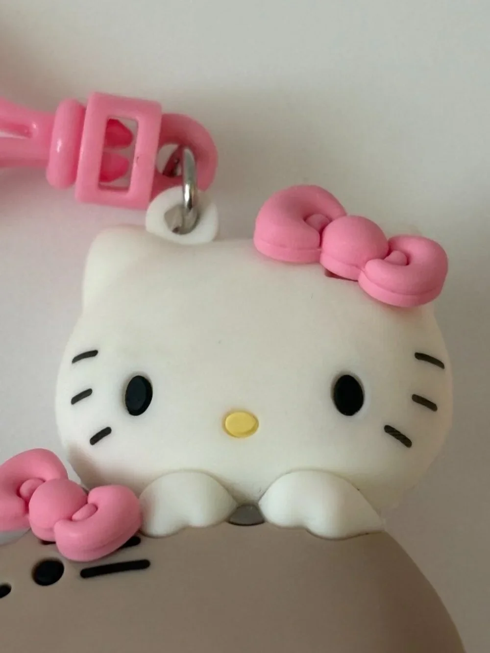 Hello Kitty X Pusheen Clip Figural Keyring Keychain Bag Backpack Lot of 2 Sanrio
